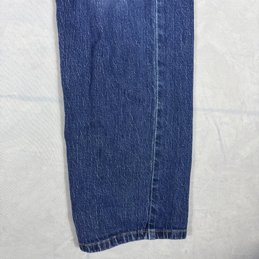 Levi's 505 Men's Straight Jeans Blue Stone Wash Denim Zip‎ Fly 5-Pocket W32 L32 - Picture 10 of 16
